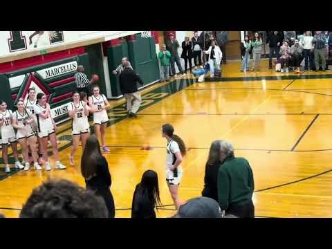 Watch Marcellus girls basketball star Cece Powell scores her 2,000th career point