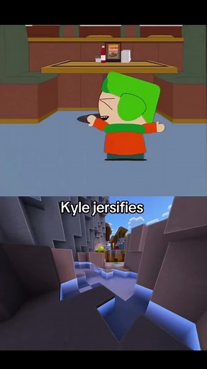 Kyle transforms into a jersey person. Get funny merch in bio. #funny #southpark #newjersey #cartman