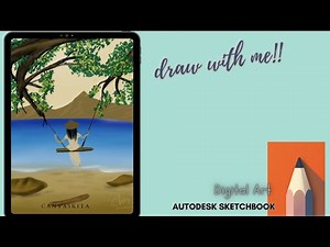 so easy!!! draw with Autodesk Sketchbook | drawing tutorial❤️‍🔥​