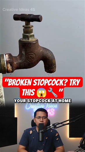 Broken Stopcock? Try This Rubber Trick Before Replacing It! 😱🔧 #shorts