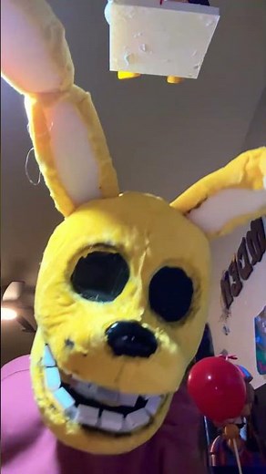 My first SPRING BONNIE MASK! #fnaf #springbonnie #springtrap #music #diy #cosplay #fyp #fnafcosplay