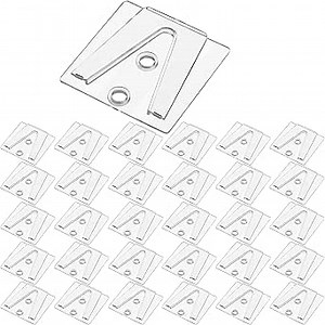 VIHOSE 100 Pcs Holiday Parapet Clip Lighting Flat Surface Clip with Shingle Tabs Hanging Roof Christmas Light Clip Hooks for C7 C9 Christmas Lights, Tile Roof, Outdoor, Glue or Screw to Surface