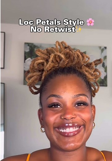 No Retwist Loc Petals: Quick and Easy Loc Styles