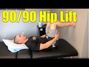 PRI 90-90 hip lift with 4-7-8 breathing