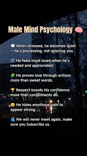 🧠 MALE MIND Psychology Facts | Shocking Truths About How Men Think, Love & Hide Emotions