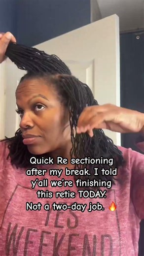 This Is NOT Becoming a Two-Day Retightening #Microlocs #Retightening #LocMaintenance #Resectioning