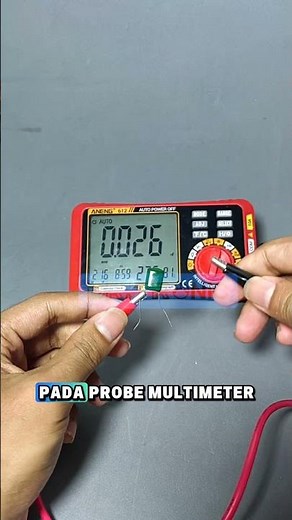 How to measure a capacitor using a multimeter #tutorial #diy #electronic #shorts #multitester