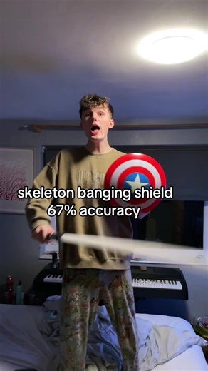 Skeleton Banging Shield Meme: 67% Accuracy Explained