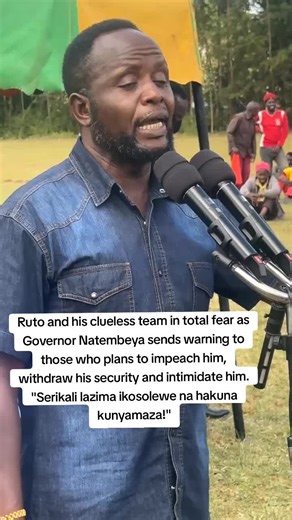 Governor Natembeya's Warning to Ruto's Team
