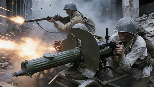 防盾扛子弹轮式跑路！M1910重机枪才是阵地战的神