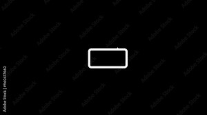 Phone Rotation from Vertical to Horizontal or Reverse. Turn and Rotate Your Device Smart phone Icon Animation in Black Background. Stock Video