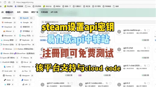 api中转站-steam设置api密钥