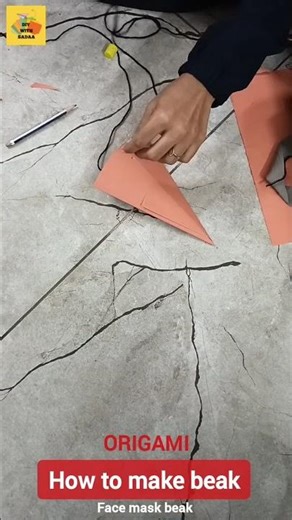 Making a Cute Origami Bird Beak 🐥✂️ Simple craft for all ages!