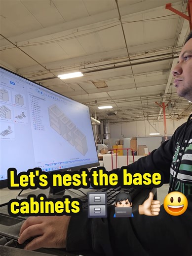 Let's nest the base cabinets 🗄️ in @Fusion 360 #contentcreator #mapboardspro #cncwoodworking #cncprogramming #fusion360