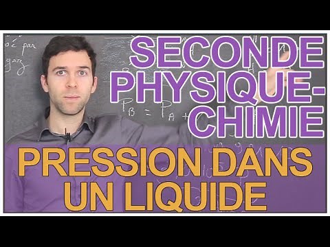 Pressure in a liquid - Physics-Chemistry - Second - Les Bons Profs