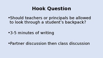 Fourth Amendment Case Studies: Engaging, Interesting and Fun!