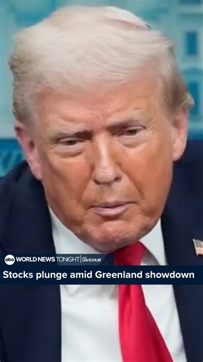ABC World News Tonight on Instagram: "As stocks plunge after Pres. Trump’s threat to impose new tariffs on NATO allies, the president doubled down on his quest to own Greenland. It comes ahead of Trump's face-to-face meeting with global leaders at the World Economic Forum. Mary Bruce has more."