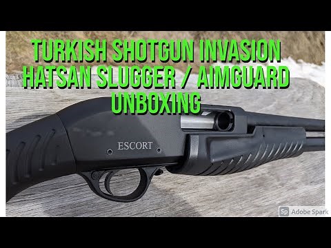 Turkish Shotgun Invasion - The Hatsan Slugger Aimguard 12 gauge. Unbox, Review, and Test.