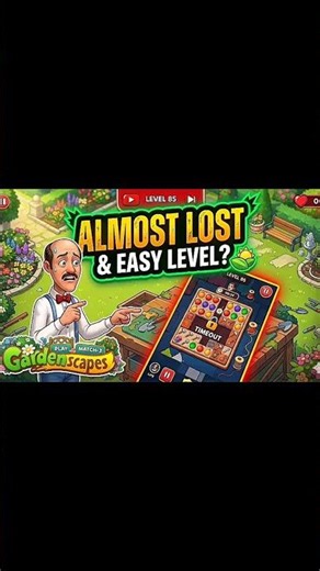 almost lost this level #gardenscapes #games #gardenscapesminigames