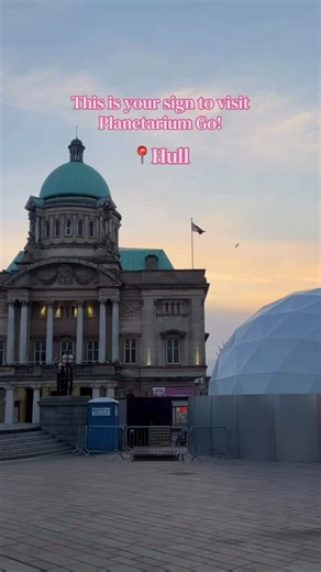 Experience the universe like never before in Hull this April! 🪐 Hull has welcomed a fully immersive, state-of-the-art, 360° planetarium pop-up in Queen Victoria Square. 🌌 Fit for all ages, Planetarium Go! takes you on an unforgettable journey through space, bringing astronomy and science to the heart of Hull. ✨ The planetarium will remain in Hull until Sunday 26 April and is an unmissable activity for the Easter holidays! 🐣 For more info & tickets visit: www.hull.planetariumgo.co.uk | Hull Ci