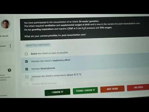 NRP 9th Edition MCQ examination, post resuscitation care 💯