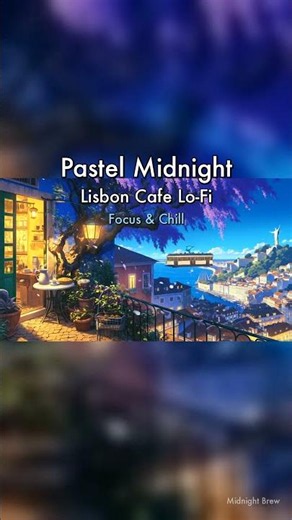 Pastel Midnight | Lisbon Cafe Lo-Fi #Shorts #JazzShorts