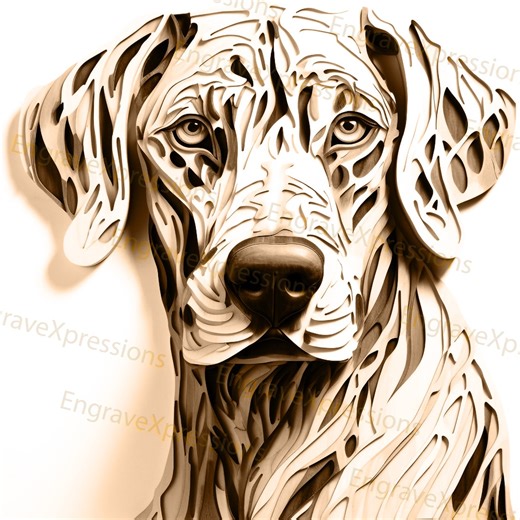 3D Dane Laser Engrave File | Illusion Pet Dog (PNG & SVG) - Etsy Canada