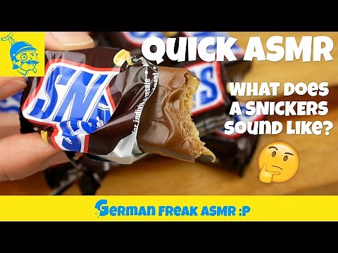 What does a SNICKERS sound like? 🤔 (Quick ASMR) S01/ EP04