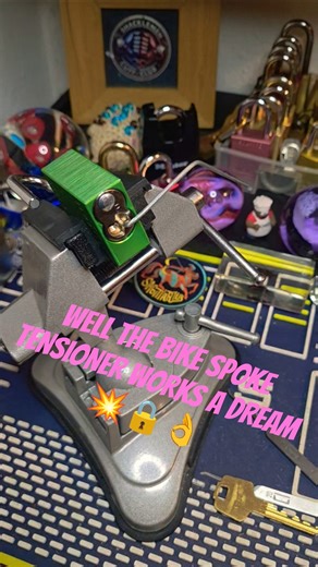 Well the new homemade tensioner works 💪 💥🔒 90A PRO Open!! #toolmaking #paclock #locksport #lockpick