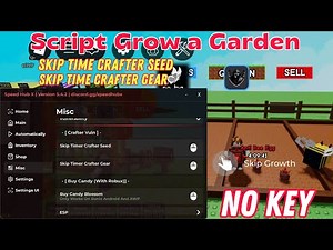 [FREE] Grow a Garden Script | Craft No Honey & Skip Time (Speed Hub) - Showcase