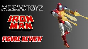 Mezco Toyz One:12 Collective Marvel Iron Man Silver Centurion Figure Showcase