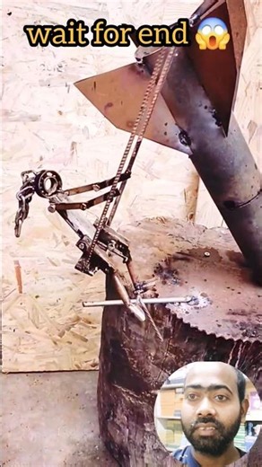 Crazy DIY Robot Arm From Scrap Metal 😱 Wait For End #shorts