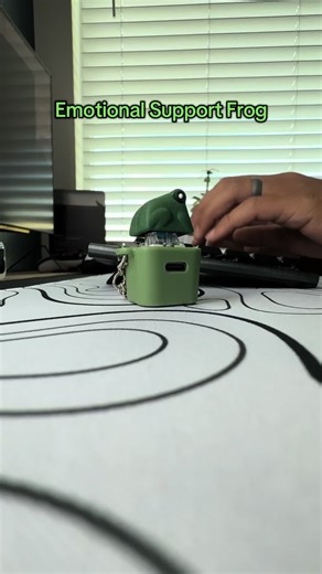 This mechanical key frog ribbits and has rgb. What more could you want from a mechanical key frog?