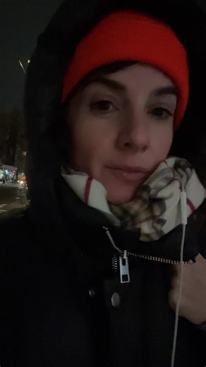 kissing in a snow suit…