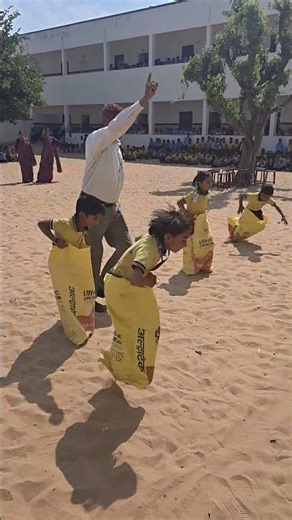 sack race in school #school #students #sports