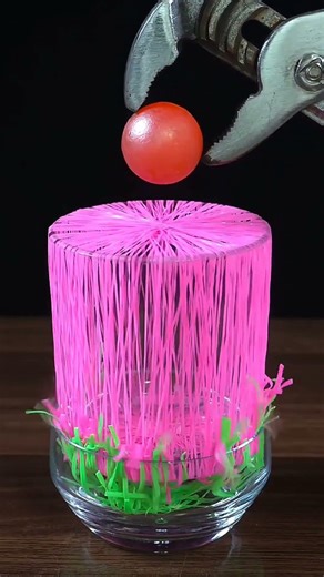 1000°C Red Hot Ball vs Rubber Bands #experiment #satisfying