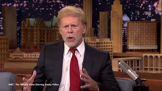 Bruce Willis channels Donald Trump on The Tonight Show
