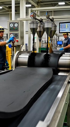 From Rubber to Tire – 30-Second Factory Process | How Tires Are Made