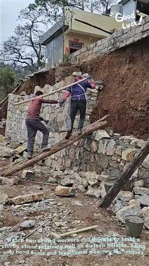 Building a Retaining Wall | Traditional Stone Masonry