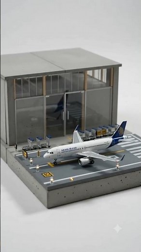 Mini Airport Terminal Construction ✈️ | Realistic Miniature Airport Build | 4K Cinematic DIY #asmr