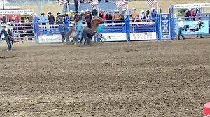 2.2M views · 17K reactions | Wait until the end to see it in slow motion. Flying U Rodeo Company WranglerLane Frost BrandVitalixMalunaKing MachineryBaja VidaResistolSanta Maria Elks Rodeo & ParadeBonnie Laws MerrittAnthony LuciaAustin LopemanReno RosserRodeo Wrecks | Matt Merritt | Facebook