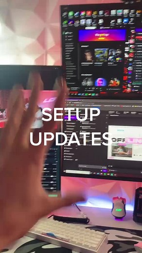 SETUP UPDATES.. oh Yee we live on Twitch again.. internet threw 😡😂 #loughh #setup #pc #gaming