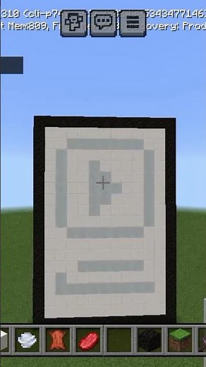 Minecraft silver play button build🤯🤯🤯