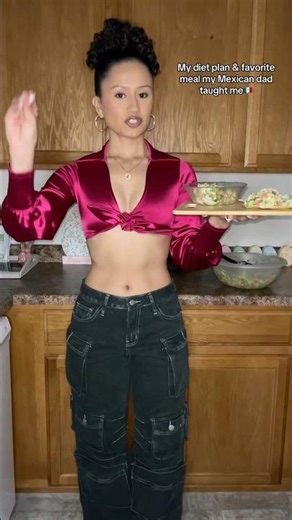 My diet plan & favorite meal my Mexican dad taught me🇲🇽 #foryoupage #parati