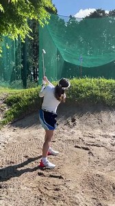 人気ゴルフ女子・あやのさんのバンカー練習・富士箱根カントリークラブ2022年5月