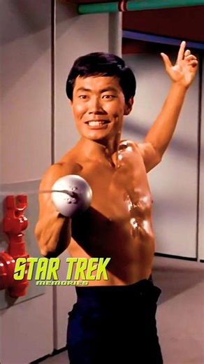 "No escape for you!" Sulu harasses crewmen with a sword lol - STAR TREK #startrek #space