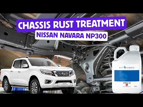 Nissan Navara NP300 chassis rust protection using Bilt Hamber Dynax-UB & Hydrate-80