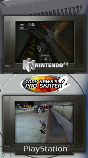 Tony Hawk's NINTENDO 64 vs PLAYSTATION 1 👌💖