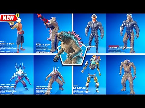 Godzilla Fortnite Takes On Glitched Built-In Emotes & Funny Dances - BIGGEST Dance Battle Ever!