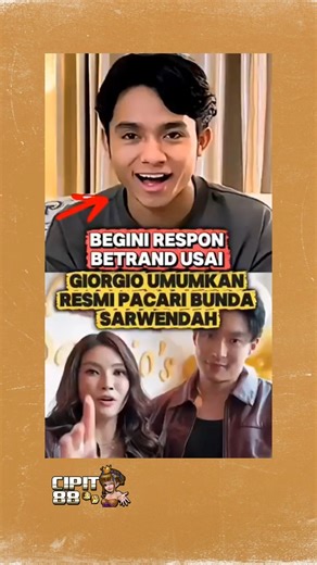 @cacajelit on Instagram: "respon Betran soal hubungan gior dan Sarwendah #rubenonsu #sarwendah #betrandpeto #raffiahmad"
